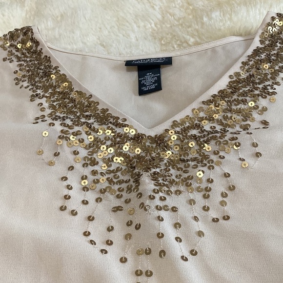 2 piece set Sheer sequins top and tank size 4x - Picture 2 of 10